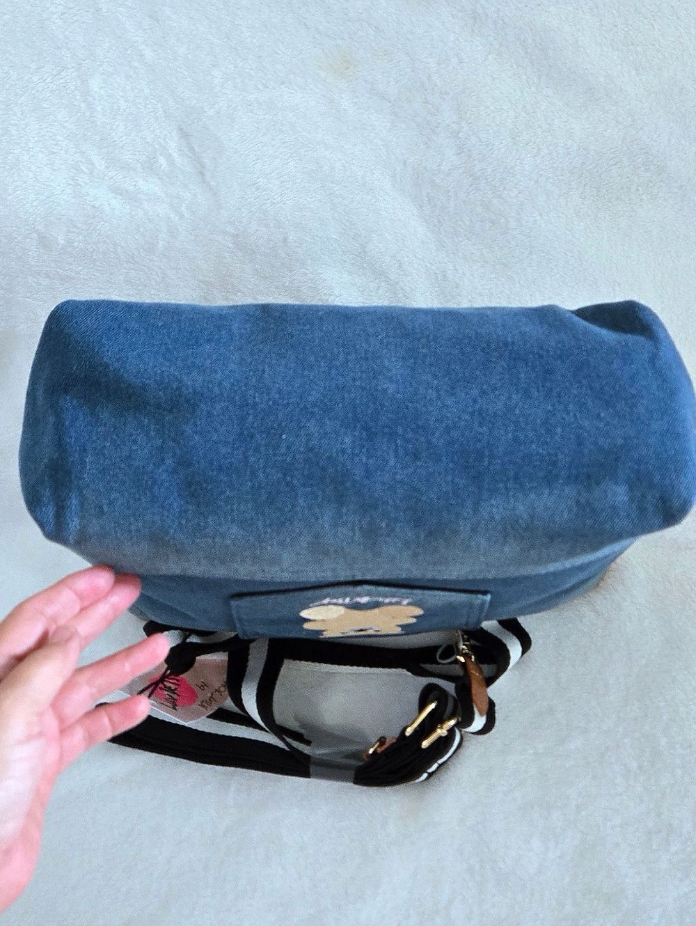 Luv Betsey💋 By Betsey Johnson Denim Teddy Bear🧸 Bag👜 - NWT - Picture 7 of 16